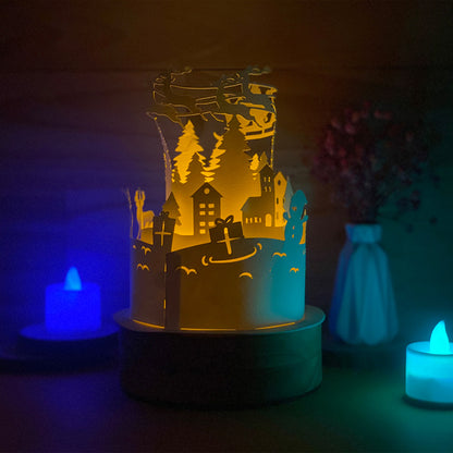 Xmas 1 – 3D Lantern SVG File for Cricut & Silhouette