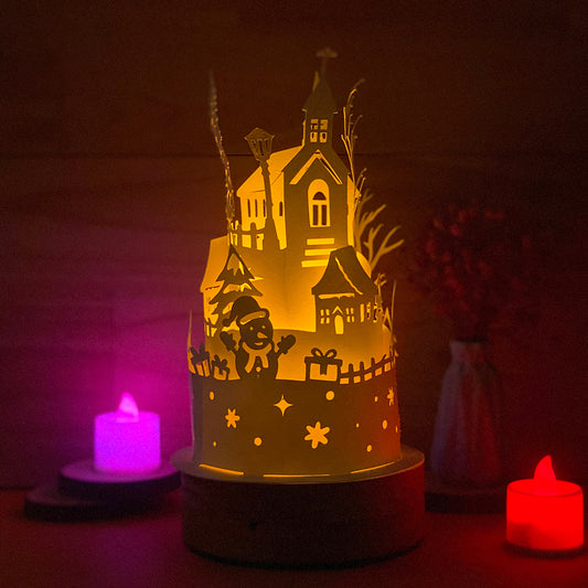 Xmas 2 - 3D Dome Lantern File - Cricut File  - VEKTOR KRAFT