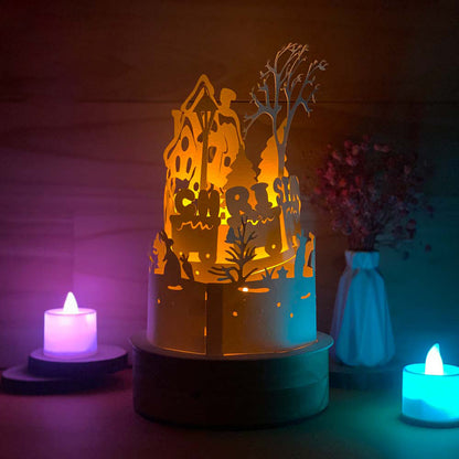 Xmas 3 – 3D Lantern SVG File for Cricut & Silhouette