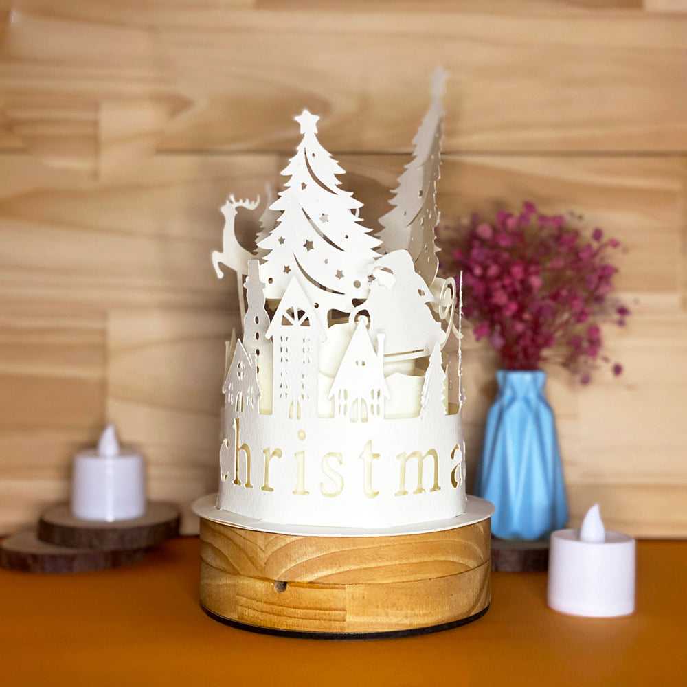 Xmas 4 – 3D Lantern SVG File for Cricut & Silhouette
