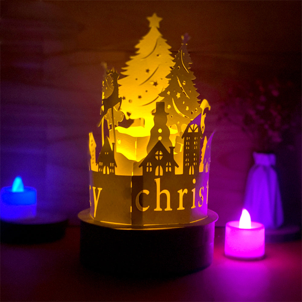 Xmas 4 – 3D Lantern SVG File for Cricut & Silhouette