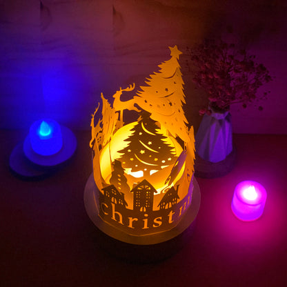 Xmas 4 – 3D Lantern SVG File for Cricut & Silhouette