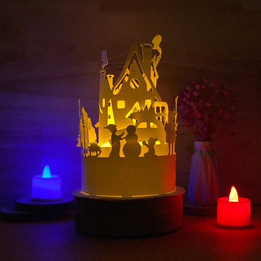 Xmas 6 - 3D Dome Lantern File - Cricut File  - VEKTOR KRAFT