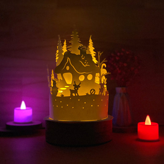Xmas 8 - 3D Dome Lantern File - Cricut File  - VEKTOR KRAFT