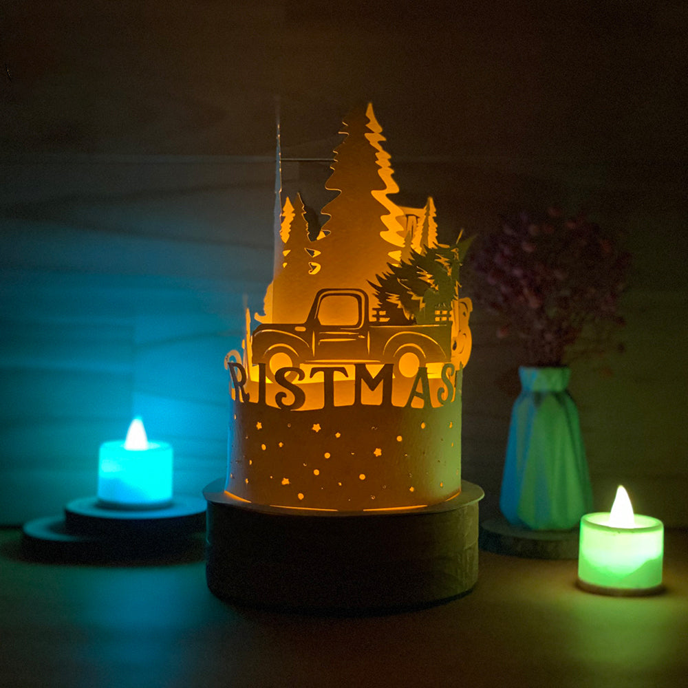 Xmas 9 – 3D Lantern SVG File for Cricut & Silhouette