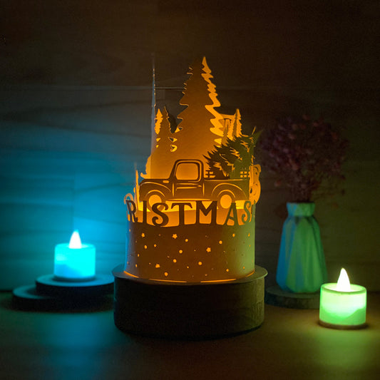 Xmas 9 - 3D Dome Lantern File - Cricut File  - VEKTOR KRAFT