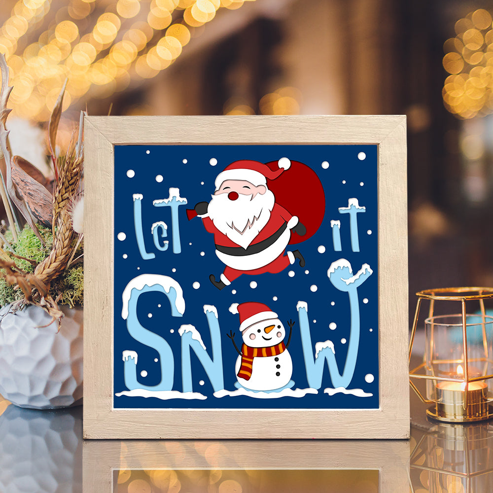 Let It Snow 2 – 3D Shadow Box SVG File for Cricut & Silhouette