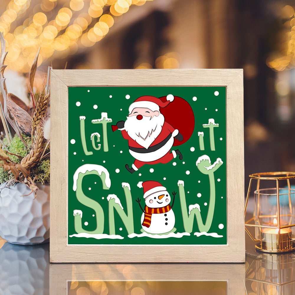 Let It Snow 2 – 3D Shadow Box SVG File for Cricut & Silhouette