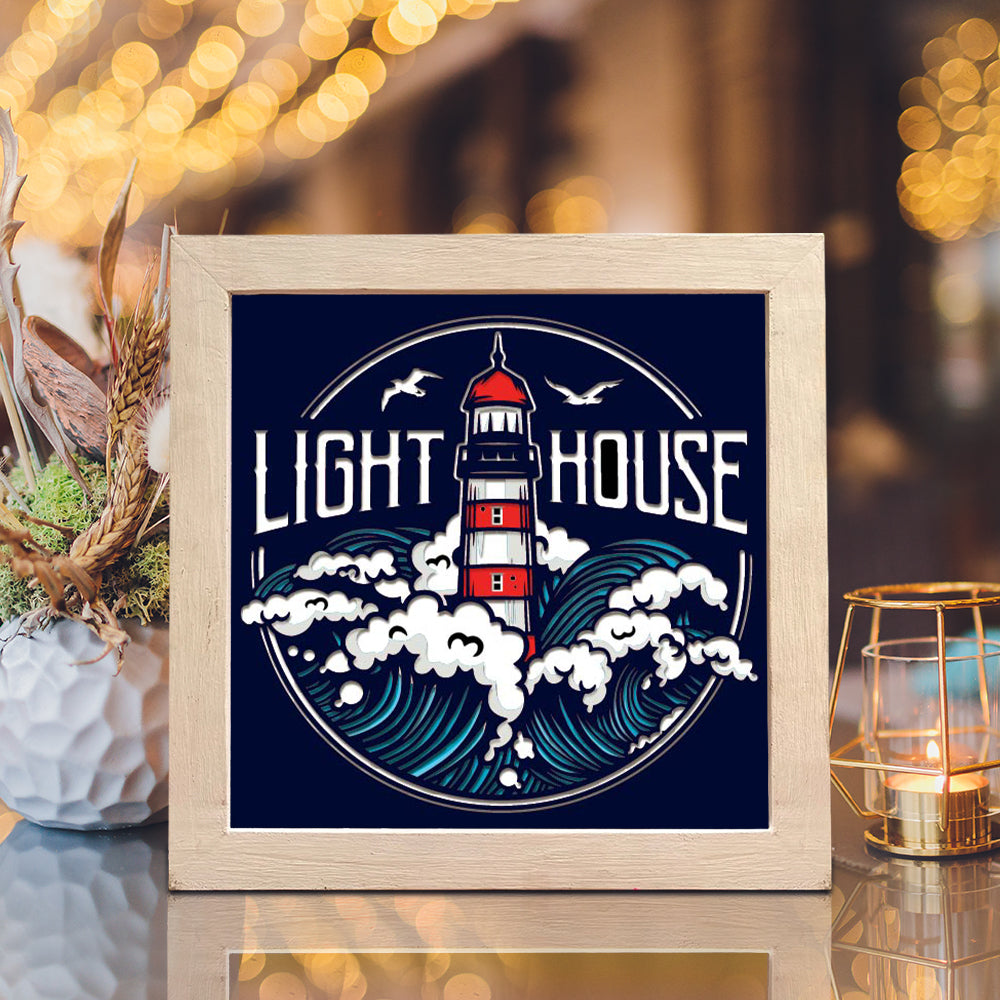 Lighthouse 12 – 3D Shadow Box SVG File for Cricut & Silhouette
