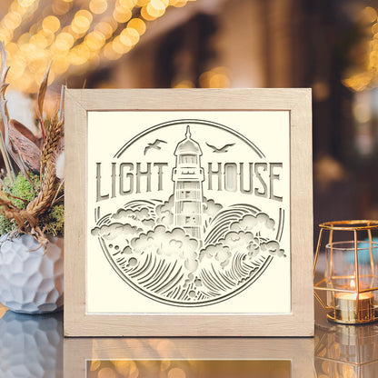 Lighthouse 12 – 3D Shadow Box SVG File for Cricut & Silhouette