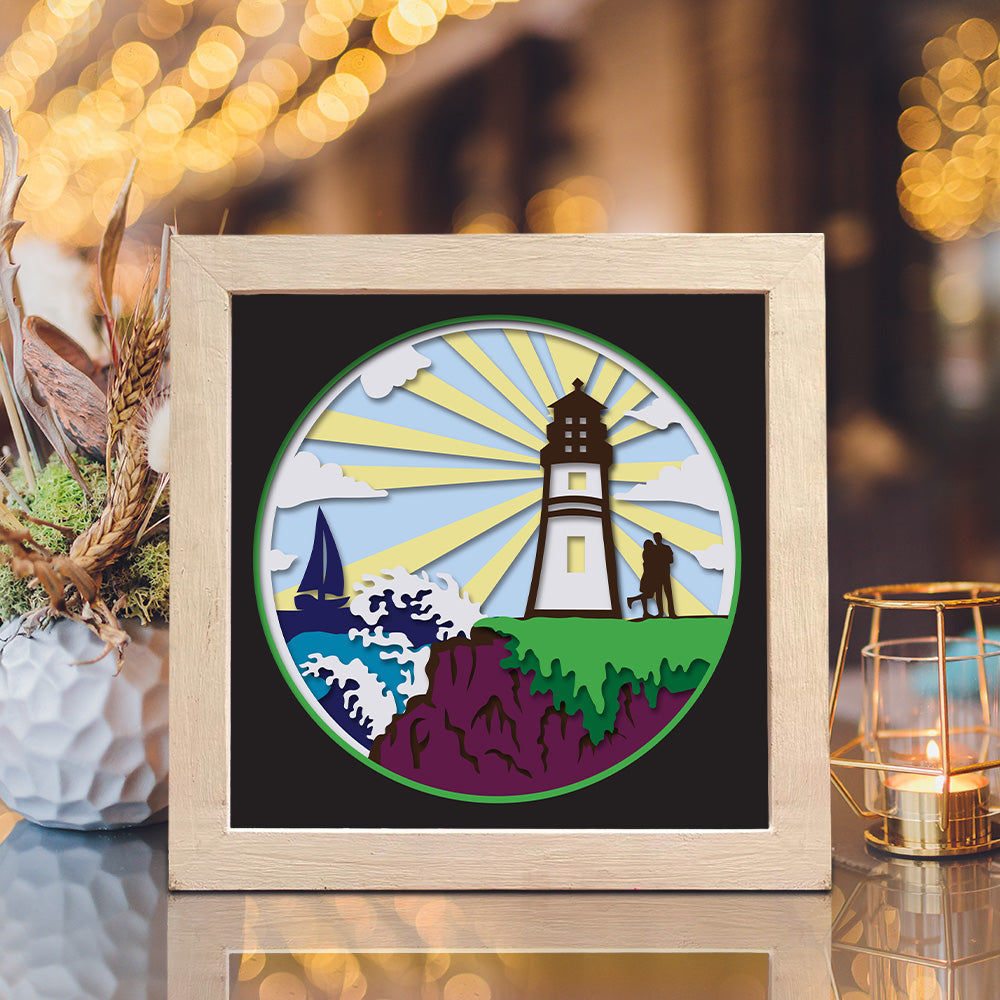 Lighthouse 6 – 3D Shadow Box SVG File for Cricut & Silhouette