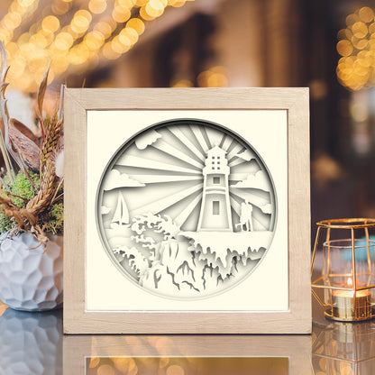 Lighthouse 6 – 3D Shadow Box SVG File for Cricut & Silhouette