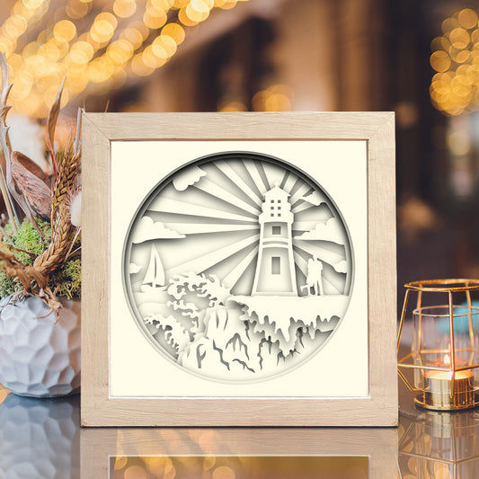 Lighthouse 6 – 3D Shadow Box SVG File for Cricut & Silhouette