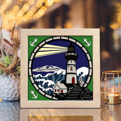 Lighthouse 9 – 3D Shadow Box SVG File for Cricut & Silhouette