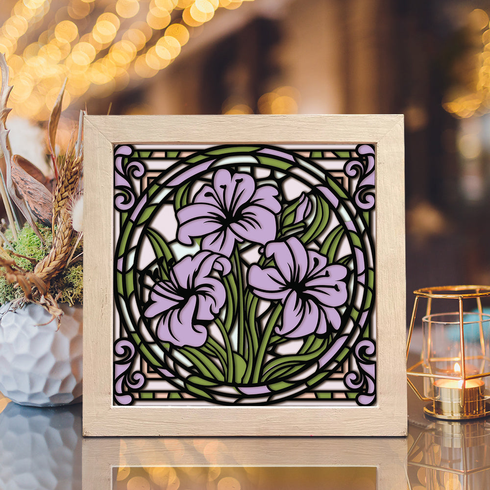 Lily – 3D Shadow Box SVG File for Cricut & Silhouette