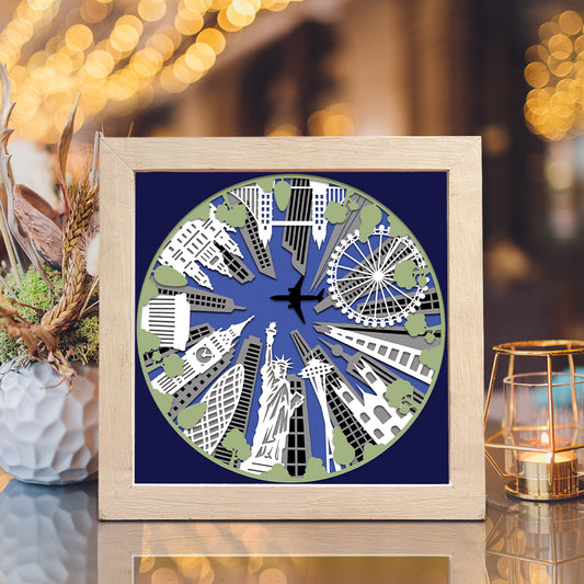 London 3 – 3D Shadow Box SVG File for Cricut & Silhouette