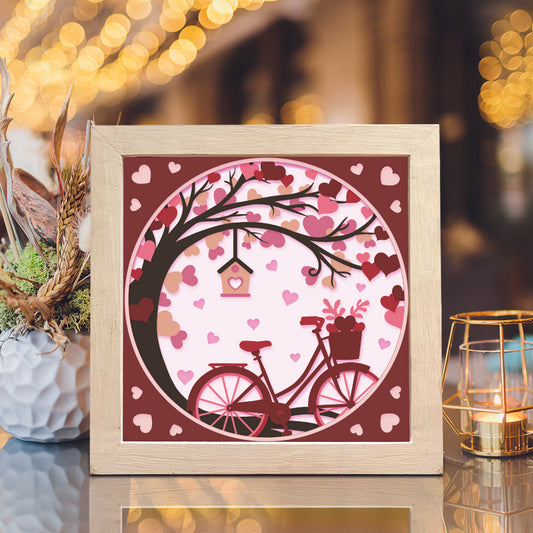Love Bike – 3D Shadow Box SVG File for Cricut & Silhouette