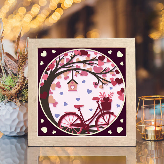 Love Bike – 3D Shadow Box SVG File for Cricut & Silhouette