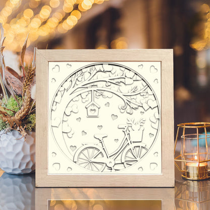 Love Bike – 3D Shadow Box SVG File for Cricut & Silhouette