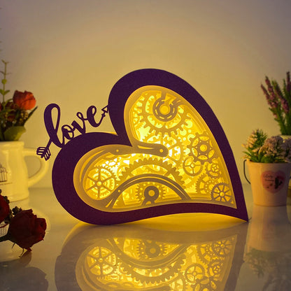 Heart Gear – 3D Love Box File - Cricut File - VEKTOR KRAFT