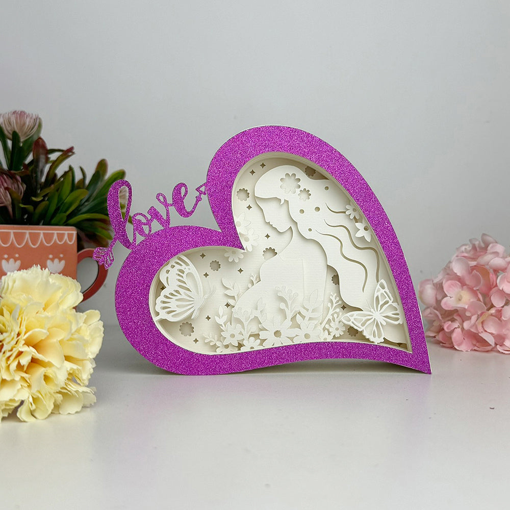 Pregnancy Mother – 3D Love Box File - Cricut File - VEKTOR KRAFT