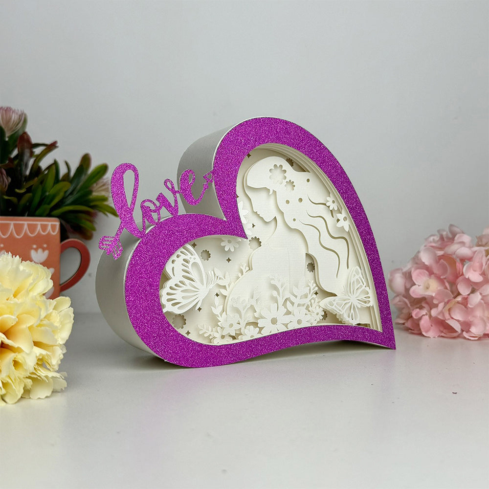 Pregnancy Mother – 3D Love Box File - Cricut File - VEKTOR KRAFT