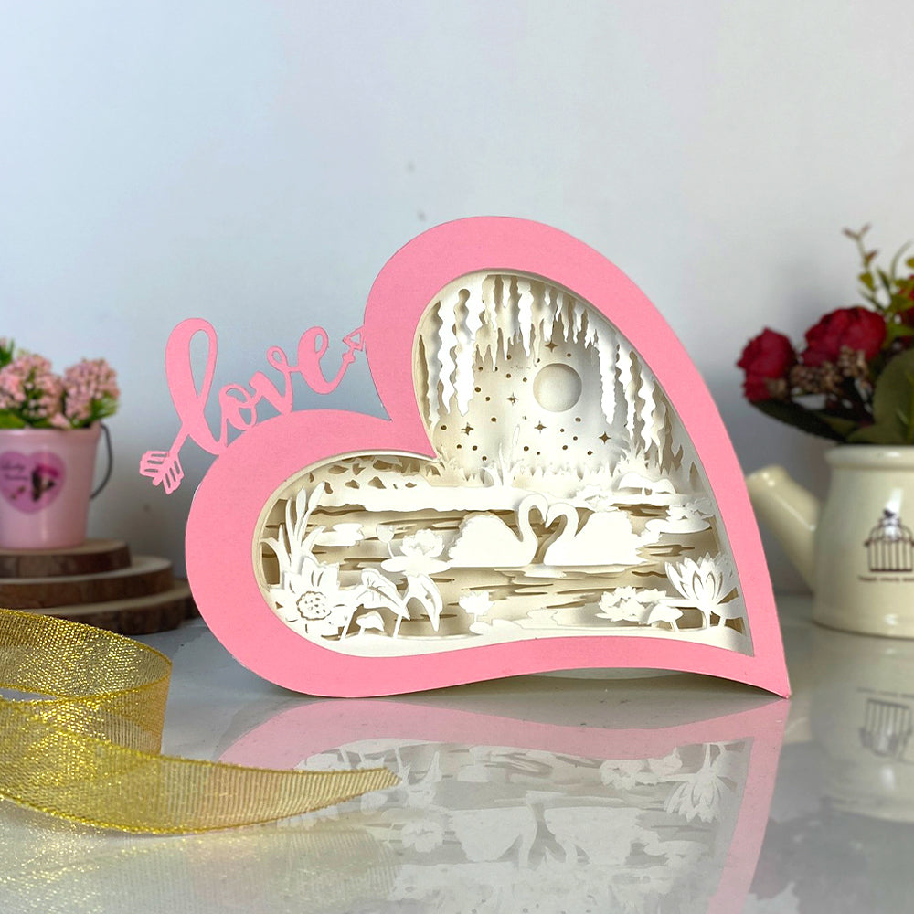 Swan Couple – 3D Love Box File - Cricut File - VEKTOR KRAFT