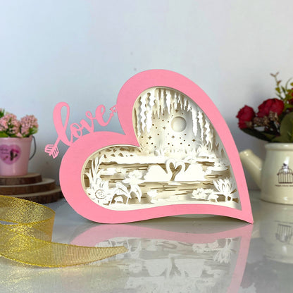 Swan Couple – 3D Love Box File - Cricut File - VEKTOR KRAFT