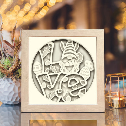 Love Easter – 3D Shadow Box SVG File for Cricut & Silhouette
