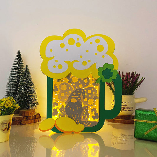 Gnome – 3D Lucky Beer Box File - Cricut File - VEKTOR KRAFT