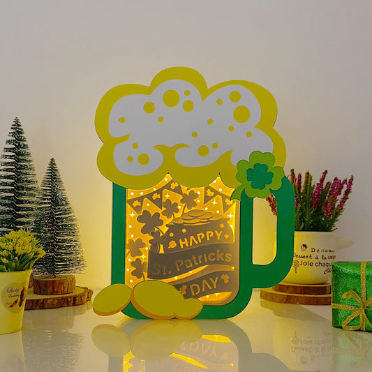 Happy St. Patrick's Day – 3D Lucky Beer Box File - Cricut File - VEKTOR KRAFT