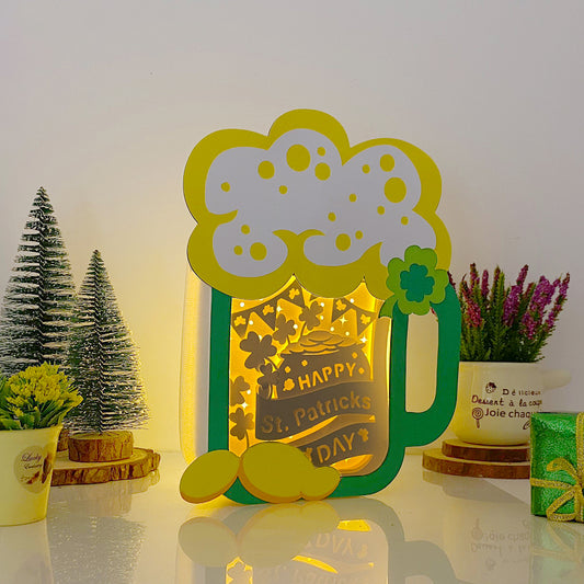 Happy St. Patrick's Day – 3D Lucky Beer Box File - Cricut File - VEKTOR KRAFT