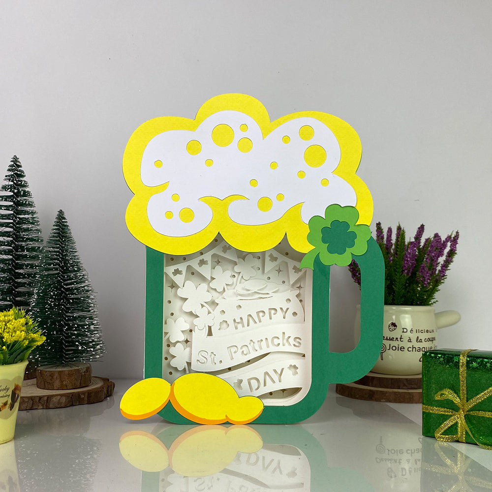 Happy St. Patrick's Day – 3D Box SVG File for Cricut & Silhouette
