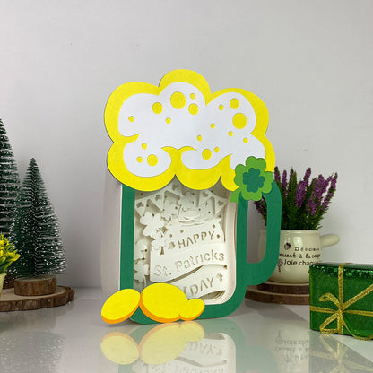 Happy St. Patrick's Day – 3D Box SVG File for Cricut & Silhouette