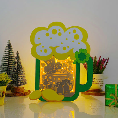 Lucky Beer – 3D Box SVG File for Cricut & Silhouette