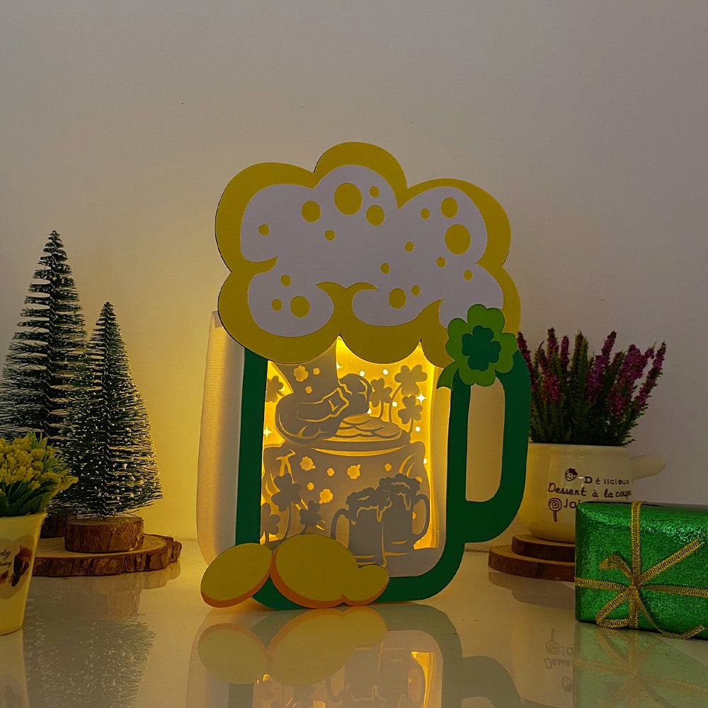 Lucky Beer – 3D Box SVG File for Cricut & Silhouette