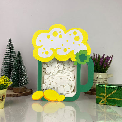 Lucky Beer – 3D Box SVG File for Cricut & Silhouette