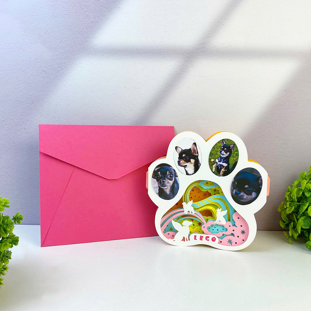 Memorial Pet Dog – 3D Pop-Up Card SVG File for Cricut & Silhouette