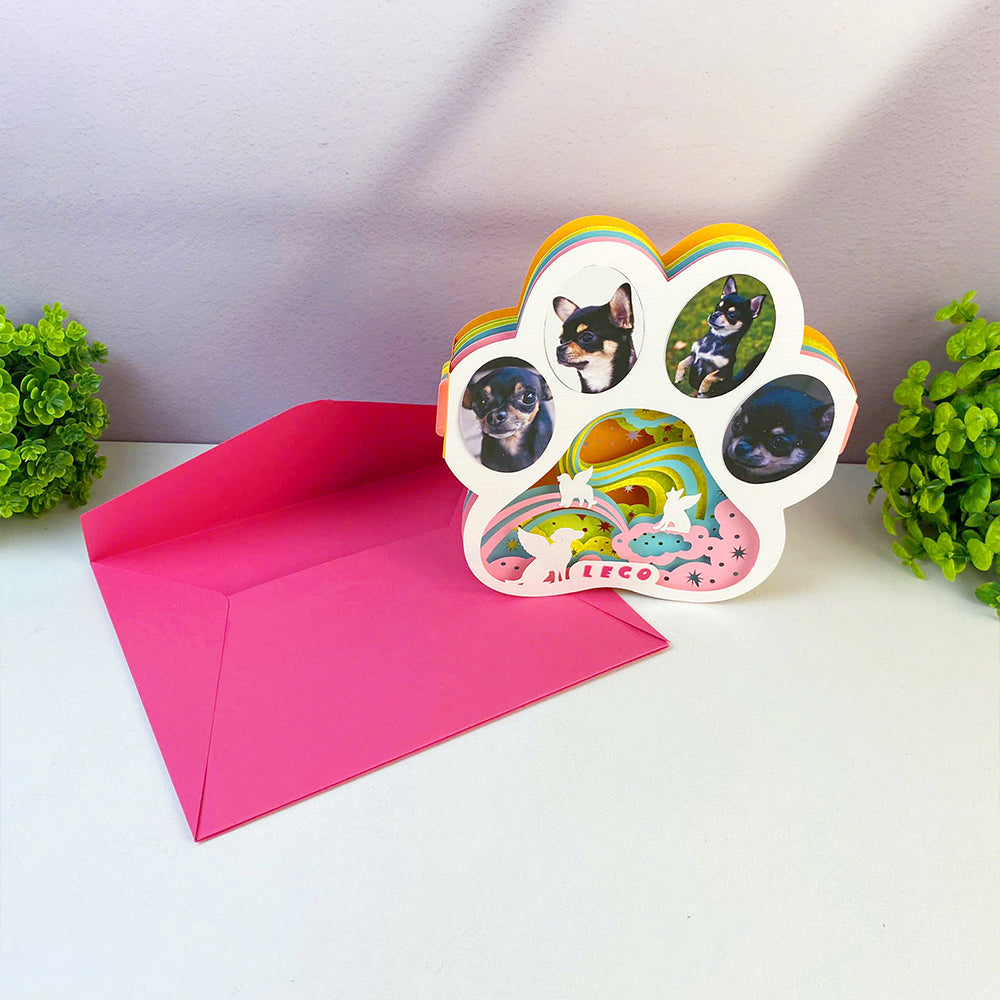 Memorial Pet Dog – 3D Pop-Up Card SVG File for Cricut & Silhouette