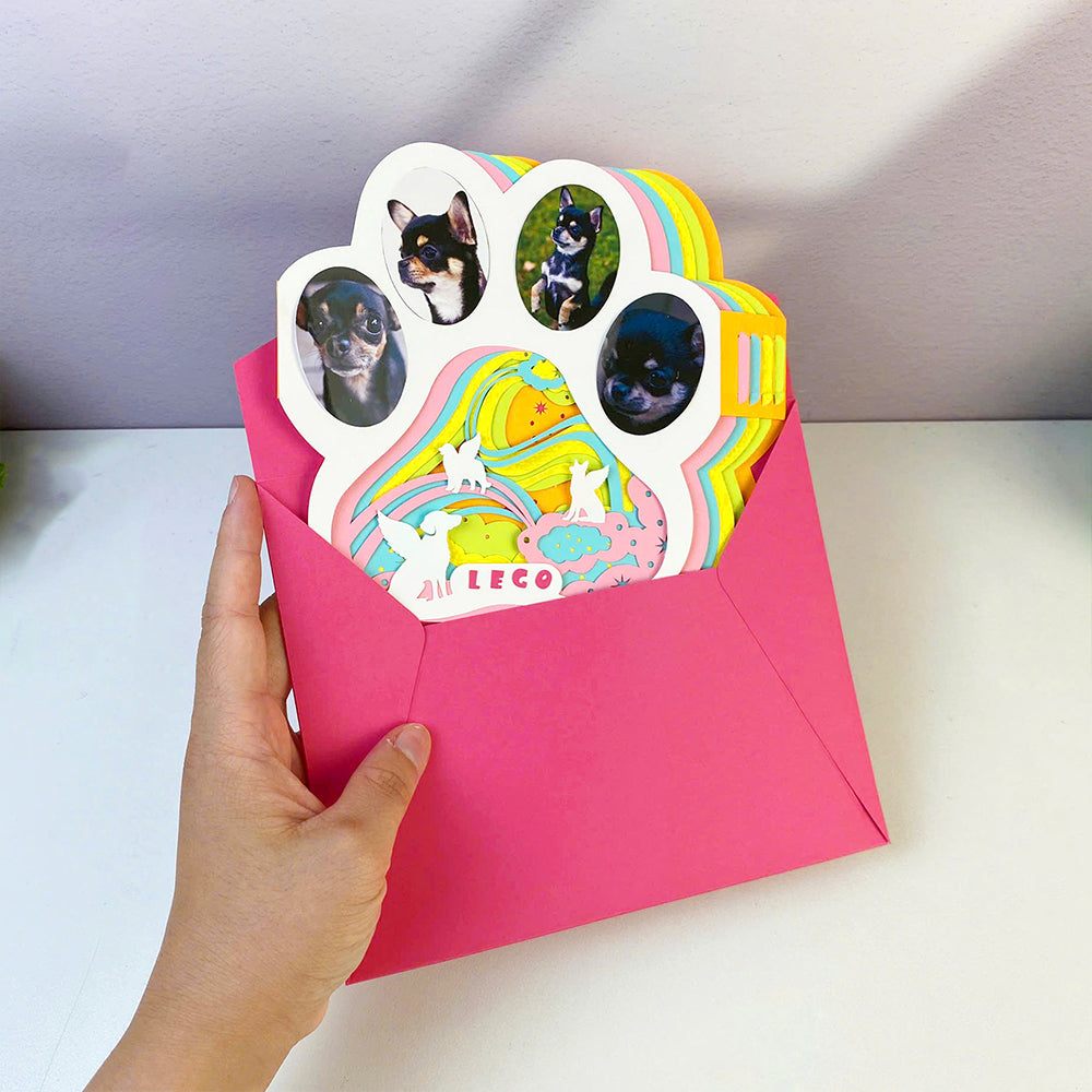 Memorial Pet Dog – 3D Pop-Up Card SVG File for Cricut & Silhouette