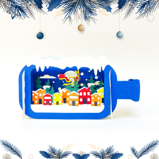 Merry Christmas 2 – 3D Pop-up Bottle File - Cricut File - VEKTOR KRAFT