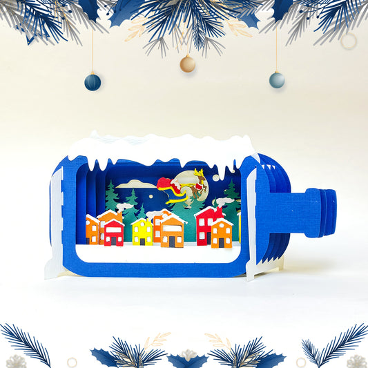 Merry Christmas 2 – 3D Pop-up Bottle File - Cricut File - VEKTOR KRAFT