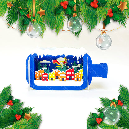 Merry Christmas 2 – 3D Pop-Up Card SVG File for Cricut & Silhouette
