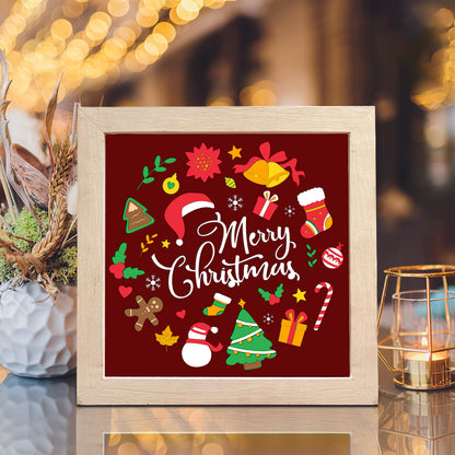 Merry Christmas 2 – 3D Shadow Box SVG File for Cricut & Silhouette