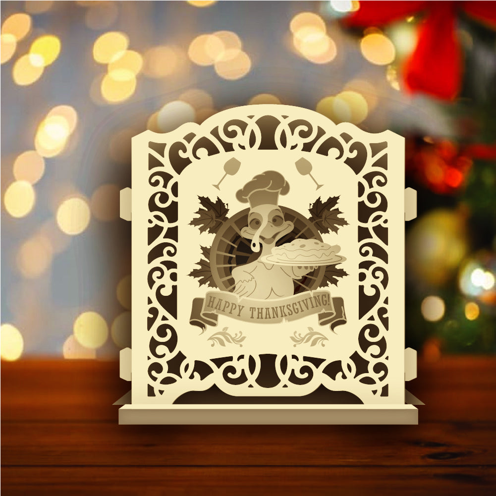 Thanksgiving Day 3 – 3D Pop-Up Card SVG File for Cricut & Silhouette