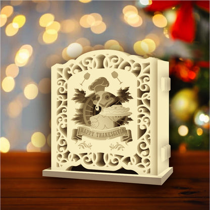 Thanksgiving Day 3 – 3D Pop-Up Card SVG File for Cricut & Silhouette