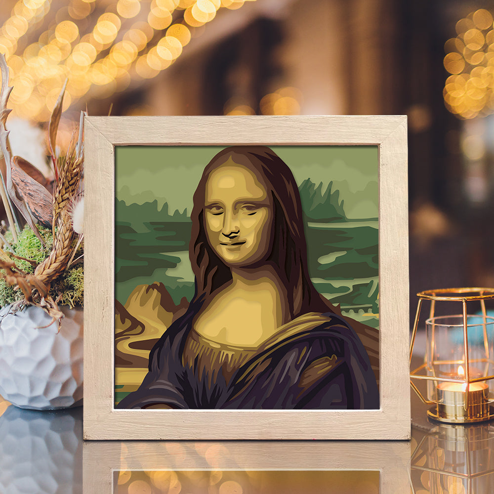 Mona Lisa – 3D Shadow Box SVG File for Cricut & Silhouette