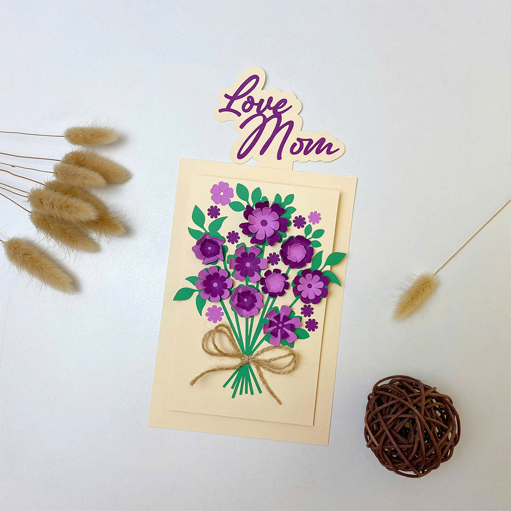 Mother's Day – 3D Pop-Up Card SVG File for Cricut & Silhouette