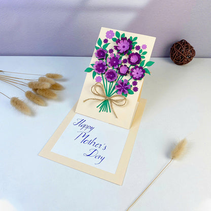 Mother's Day – 3D Pop-Up Card SVG File for Cricut & Silhouette