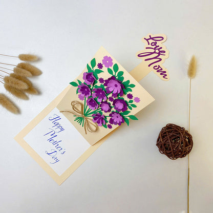 Mother's Day – 3D Pop-Up Card SVG File for Cricut & Silhouette